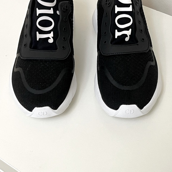 SOLD 😃 NIB AUTHENTIC DIOR Women’s Black & White Sneakers Sz. EU 40 /  US 9.5 - Picture 6 of 10
